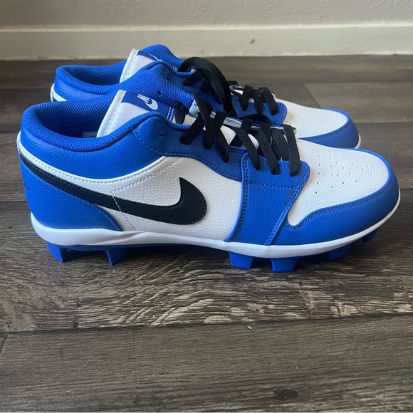 Nike Men's Jordan 1 Retro MCS Low Baseball Cleats Blue Size 13 NEW CJ8524-411 - Picture 2 of 10